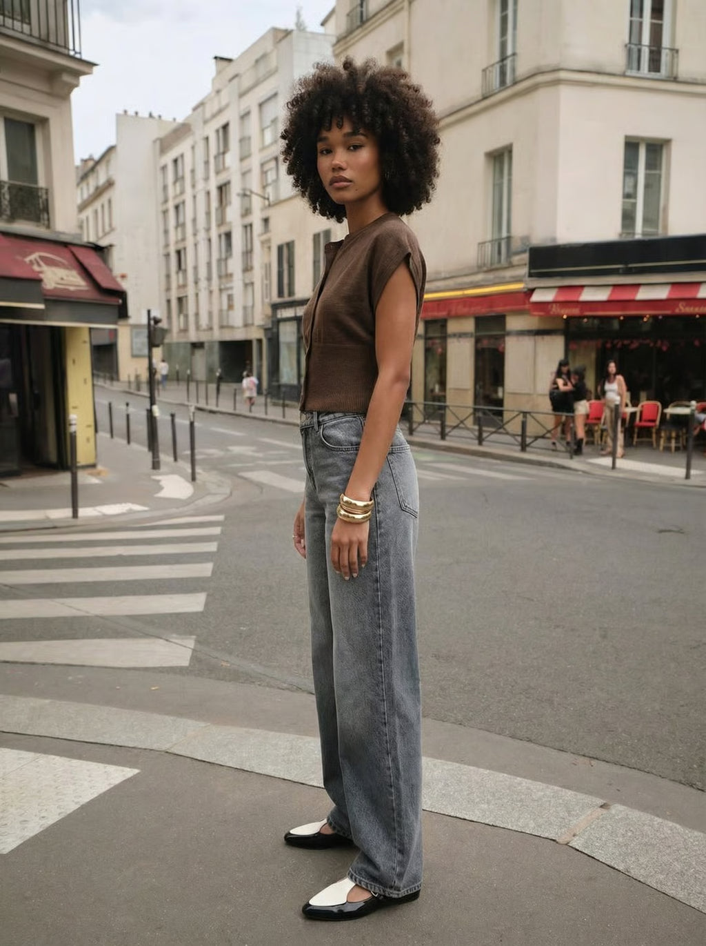 Round Neck Sleeveless Cardigan
