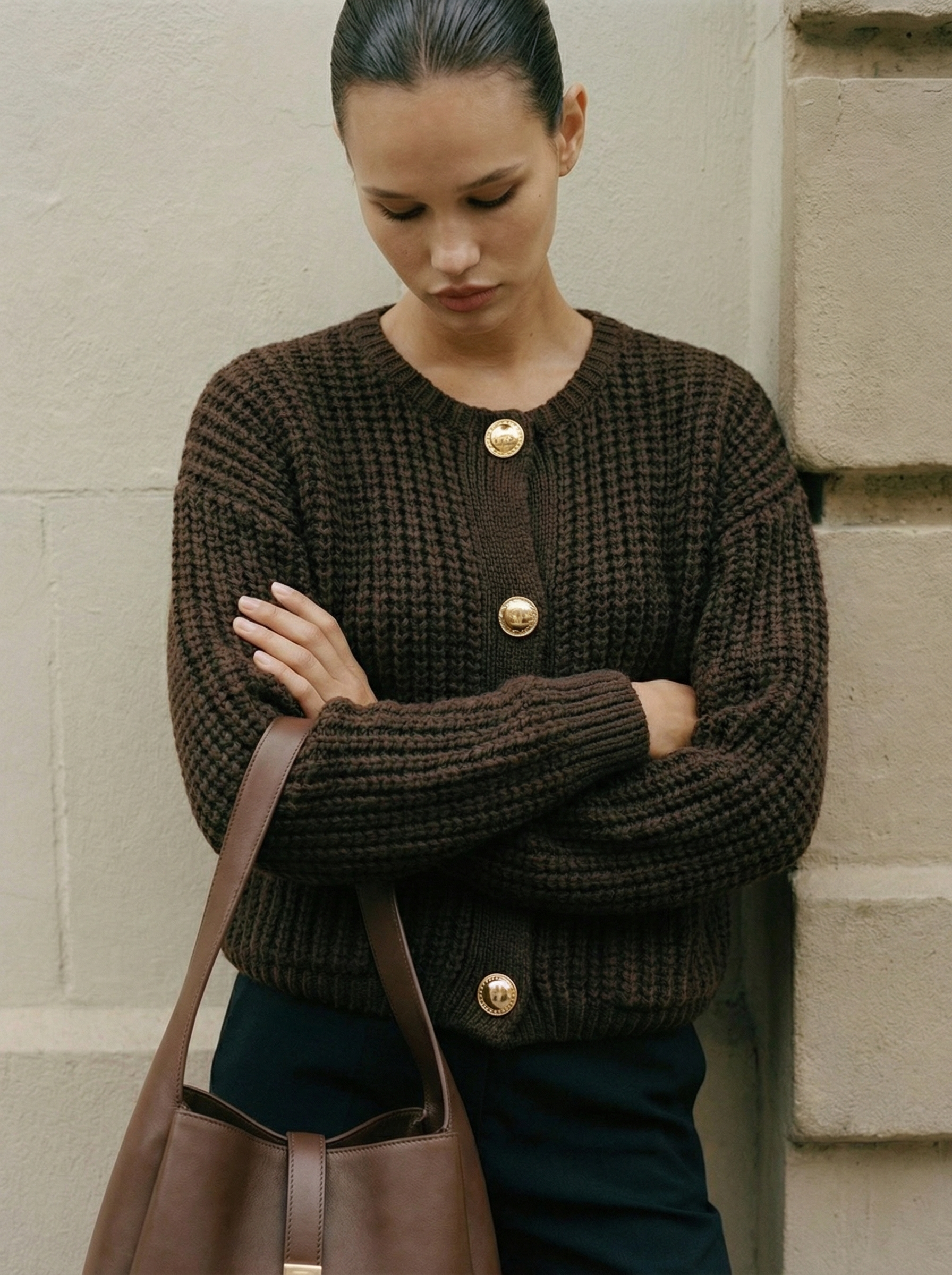Clara Button-Down Knit Cardigan