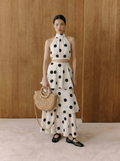 Luna Polka Dot Tiered Maxi Set