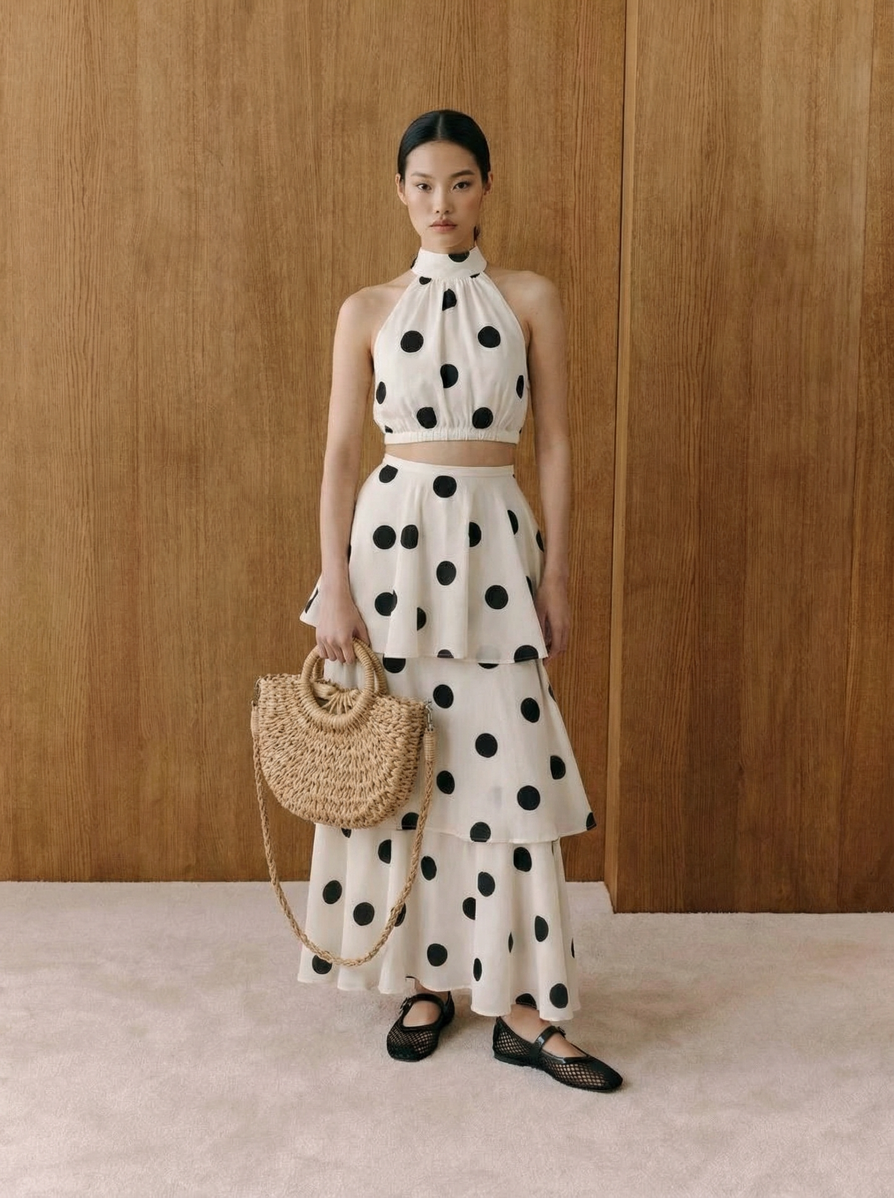 Gestuftes Maxi-Set „Luna Polka Dot“.