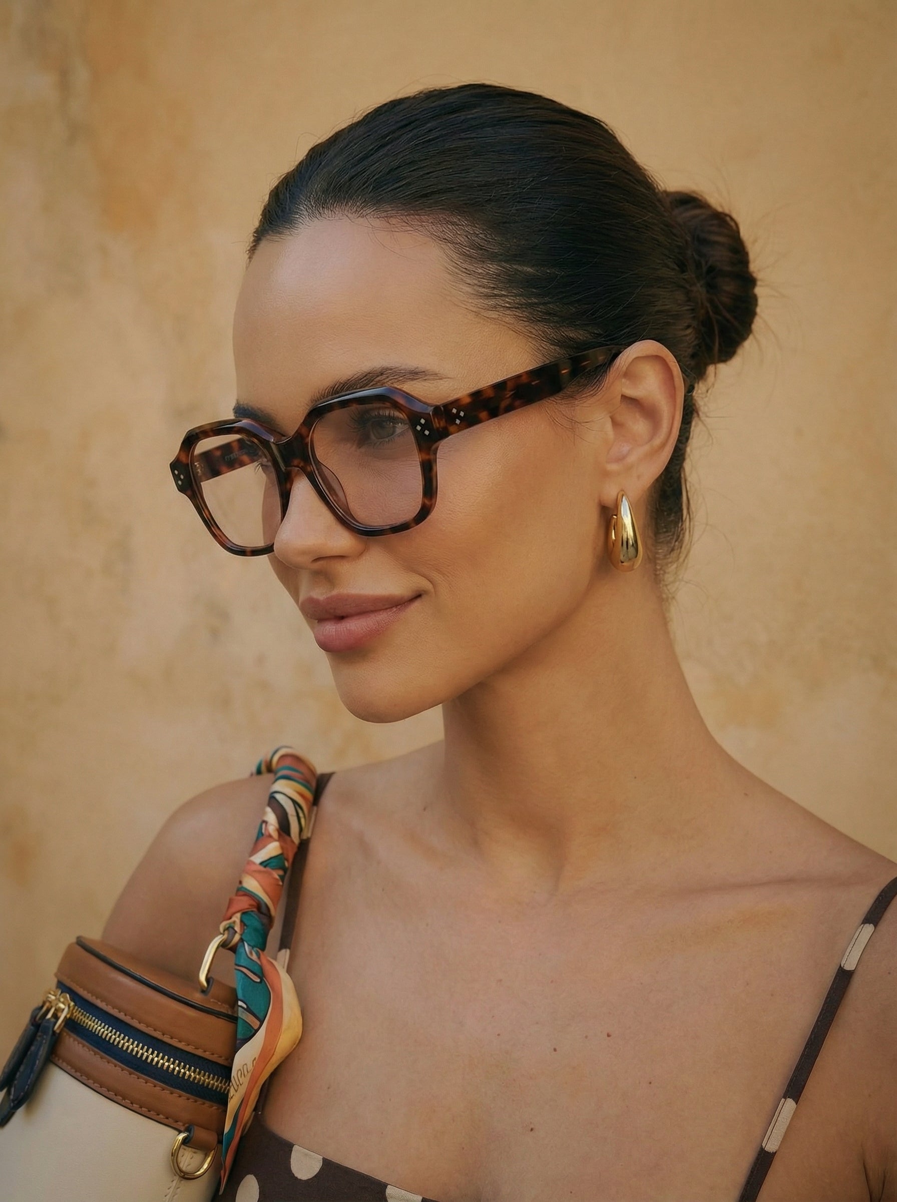 Luna Tortoise Shell Statement Glasses