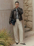 Estate Oversized Leather Bomber