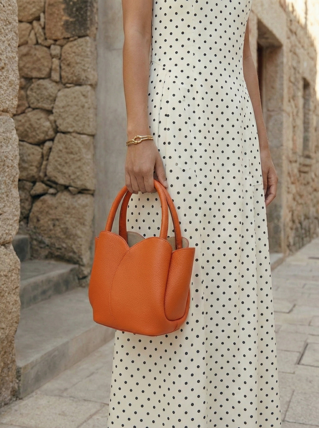 Tulip Leather Tote