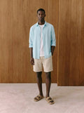 Lorenzo Sky Blue Cotton Muslin Shirt