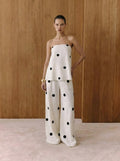 Luna Polka-Dot Strapless Set