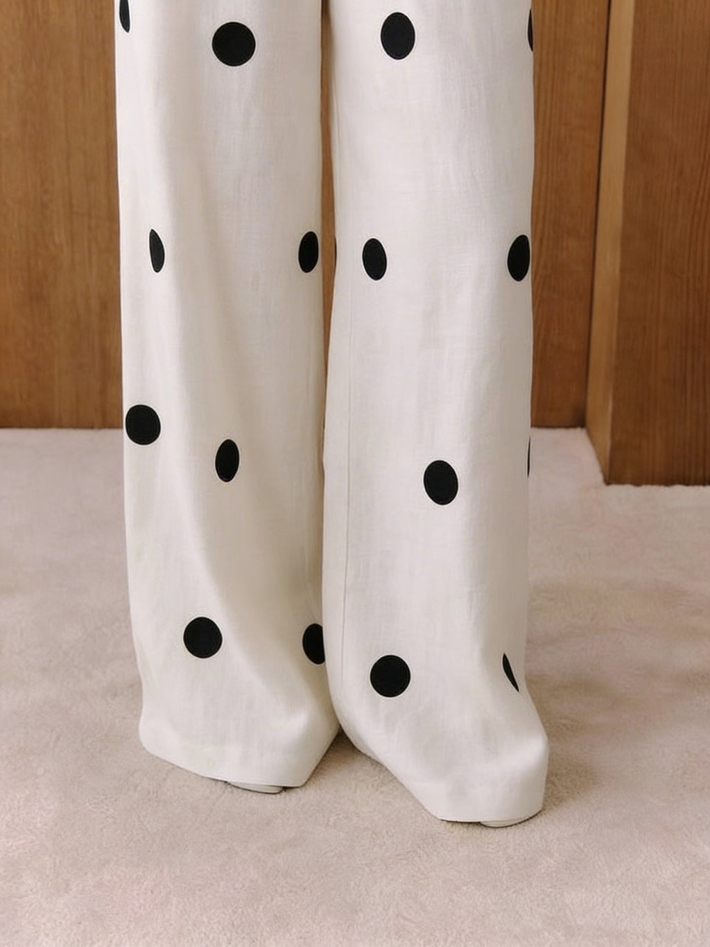 Luna Polka-Dot Strapless Set
