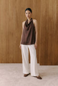 Lara Satin Halter Top