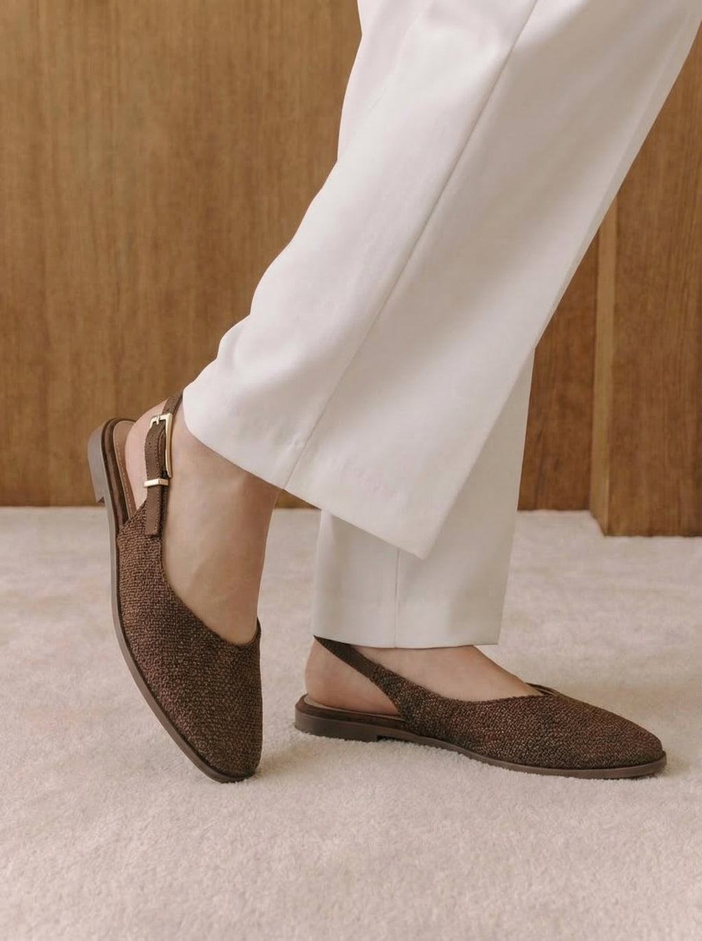 Sienna Textured Slingbacks