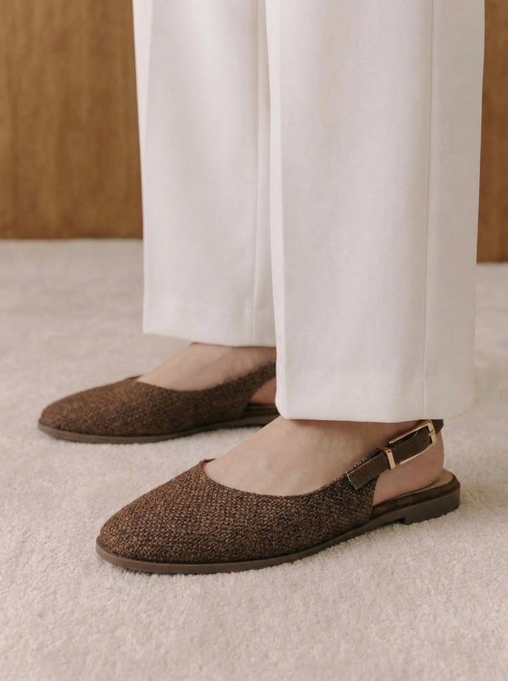 Sienna Textured Slingbacks