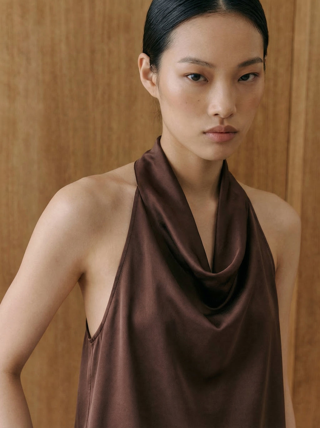 Lara Satin Halter Top