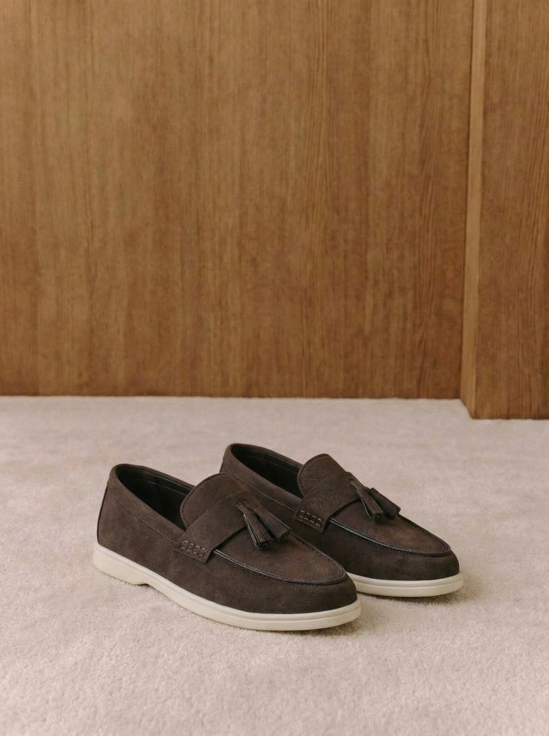 Toscana Wildleder-Quastenloafer