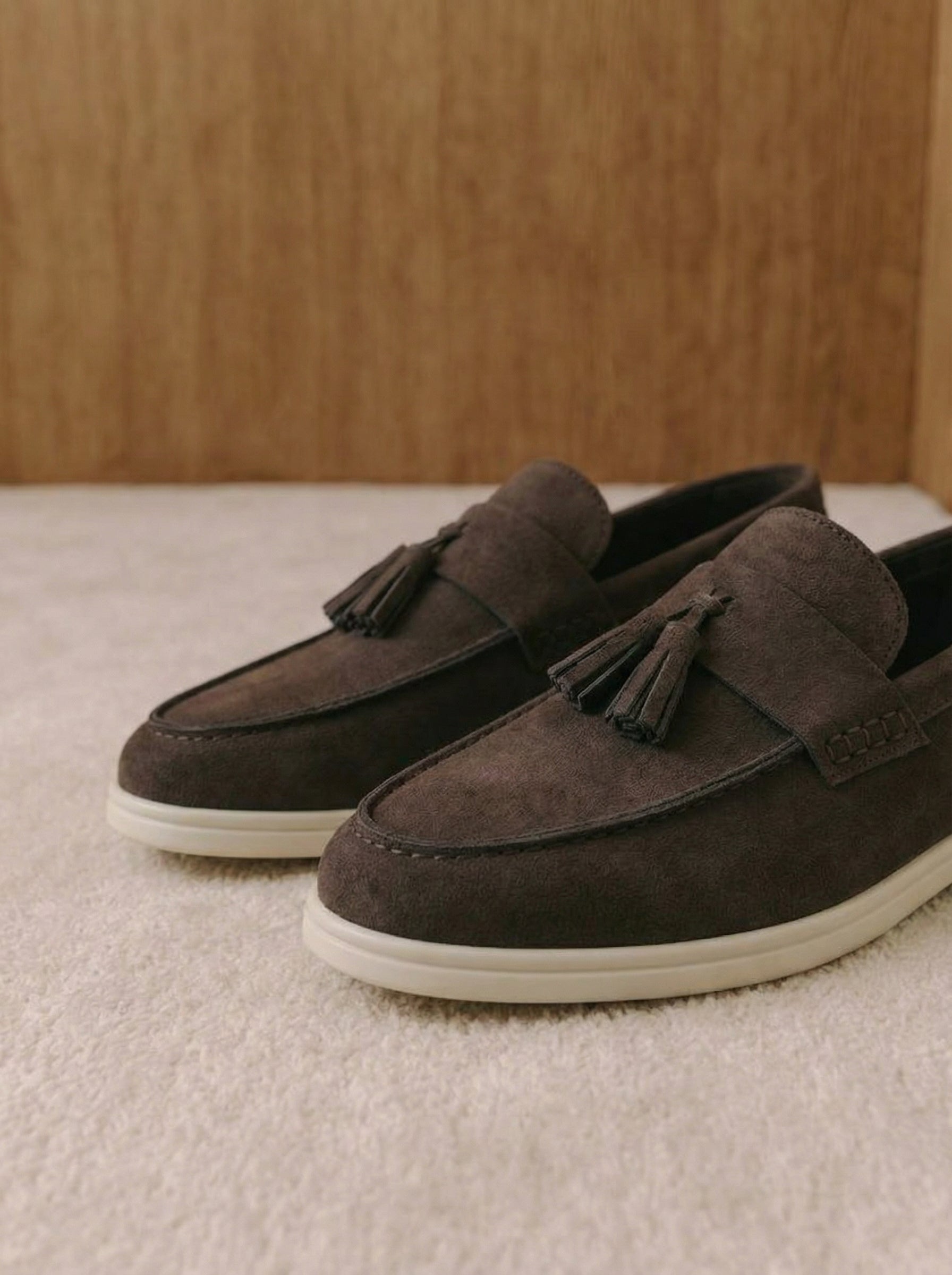 Toscana Wildleder-Quastenloafer