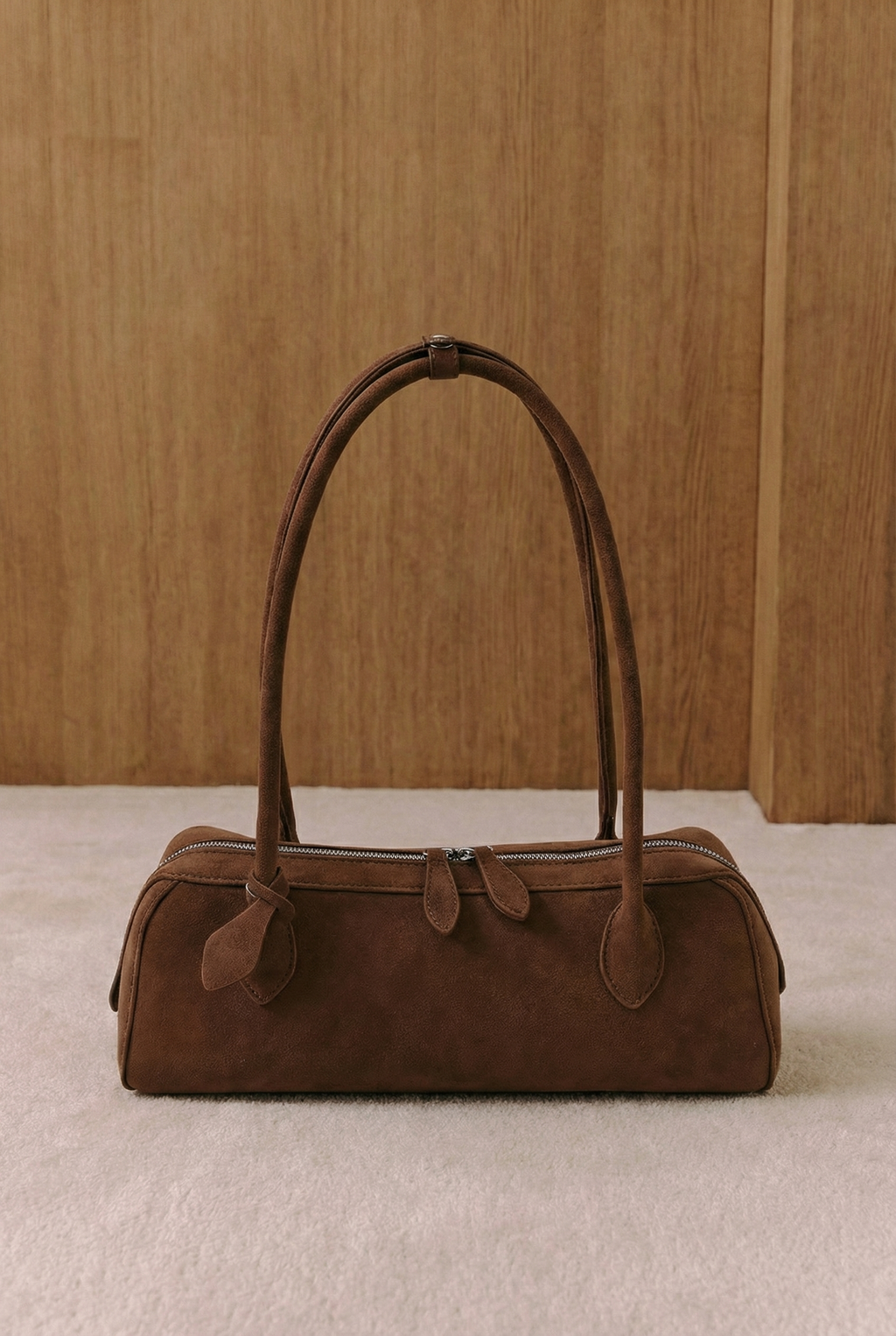 Vera Suede Cylinder Shoulder Bag