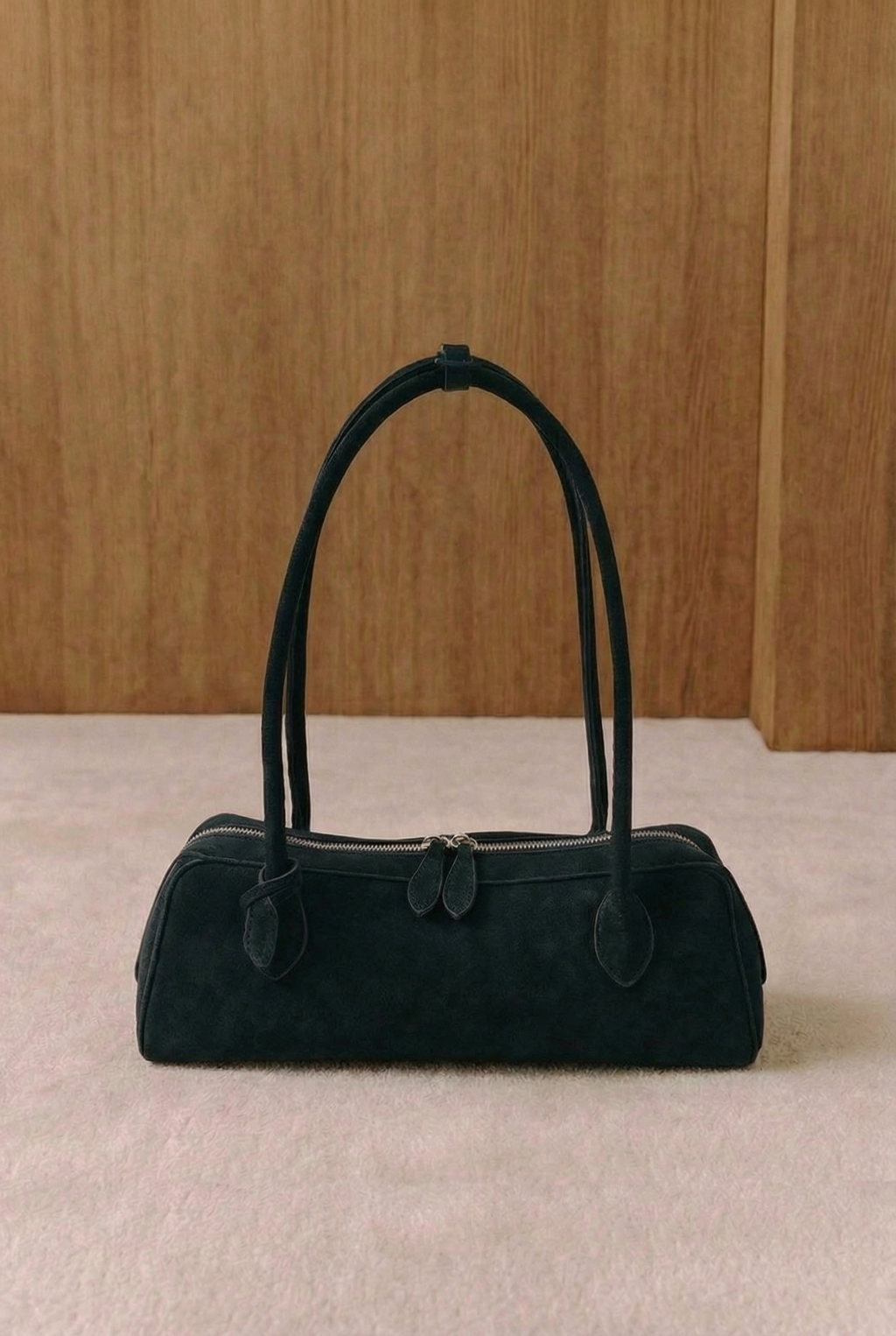 Vera Suede Cylinder Shoulder Bag
