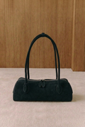 Vera Suede Cylinder Shoulder Bag