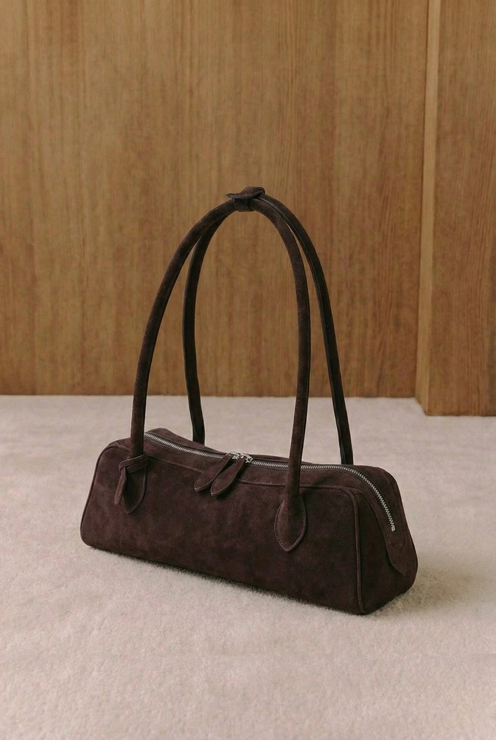 Vera Suede Cylinder Shoulder Bag