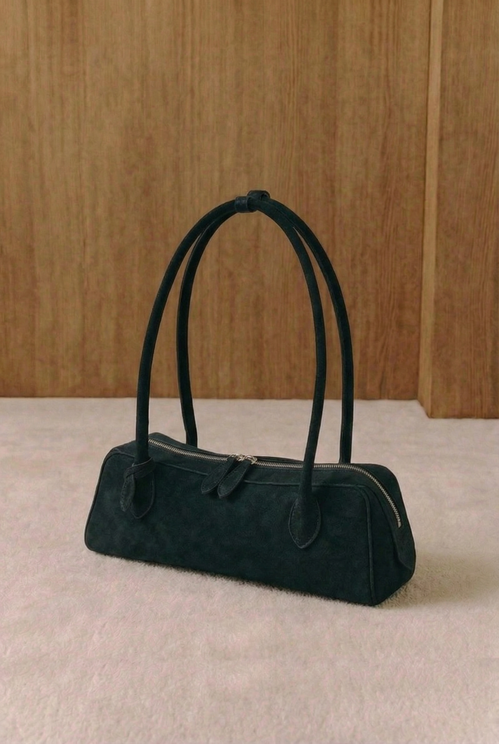 Vera Suede Cylinder Shoulder Bag