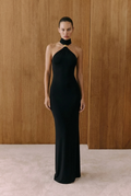 Noa Midnight Halter Gown