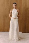 Aurelia Tiered Halter Maxi Dress